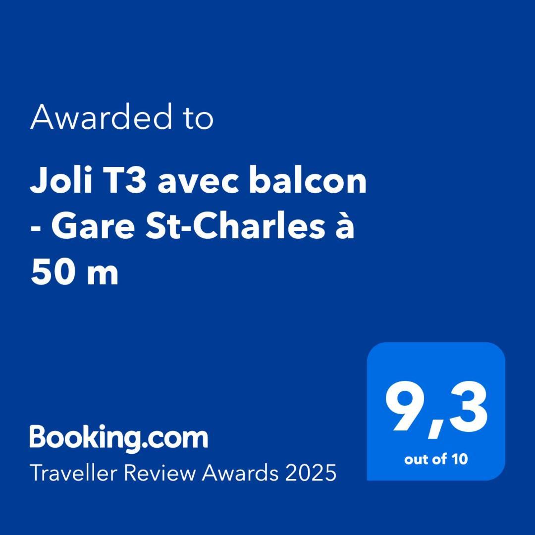Joli T3 Avec Balcon - Gare St-Charles A 50 M Daire Marsilya Dış mekan fotoğraf